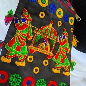 Vintage Hand Embroidered Indian Cross Body Colorful Bag